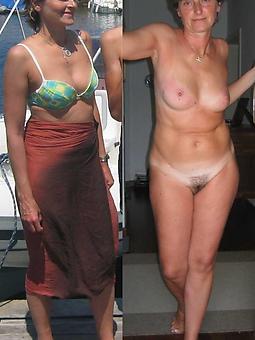 mature women dressed together with undressed adult porn