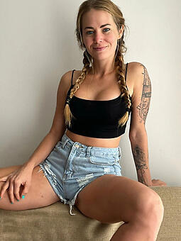 hot lady prevalent jean stripping