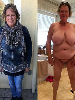 mature beauties dressed and undressed ladies